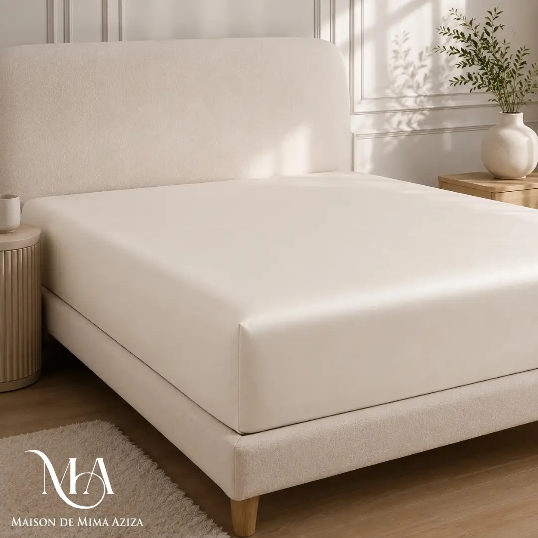 Drap Housse en Satin de Coton Premium 285 TC
