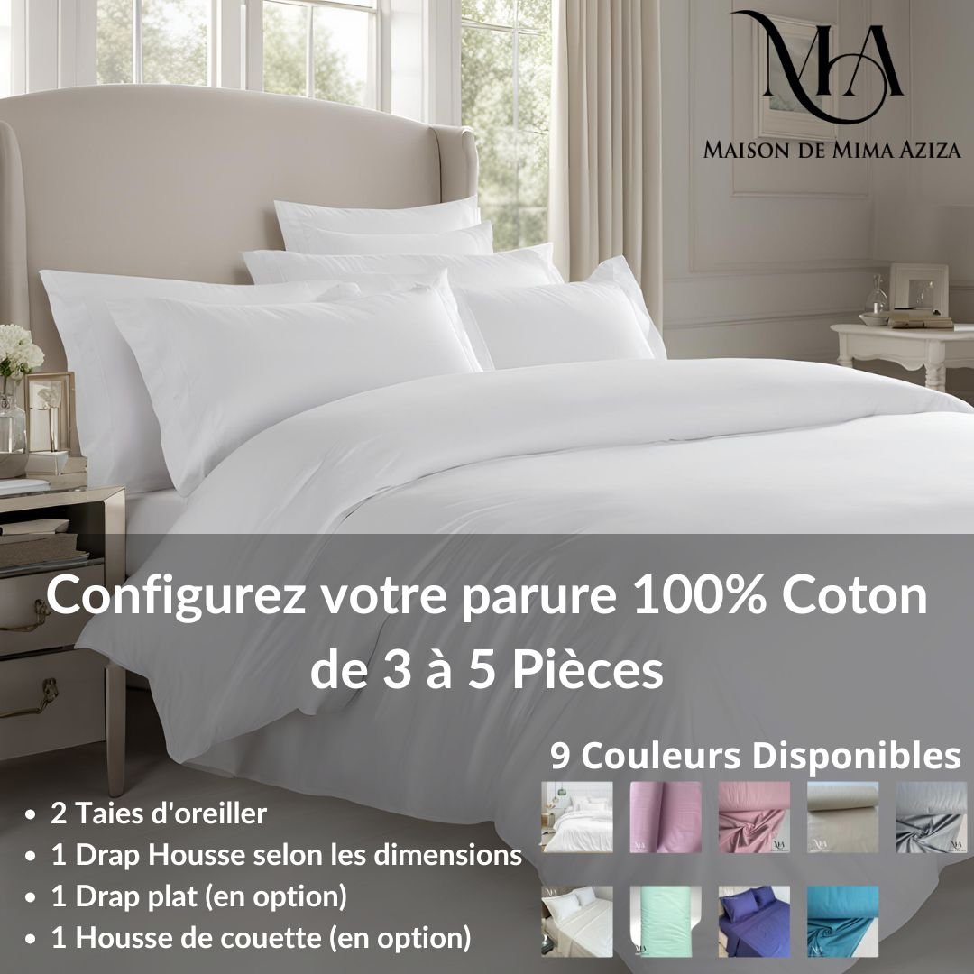 Parure de lit en coton