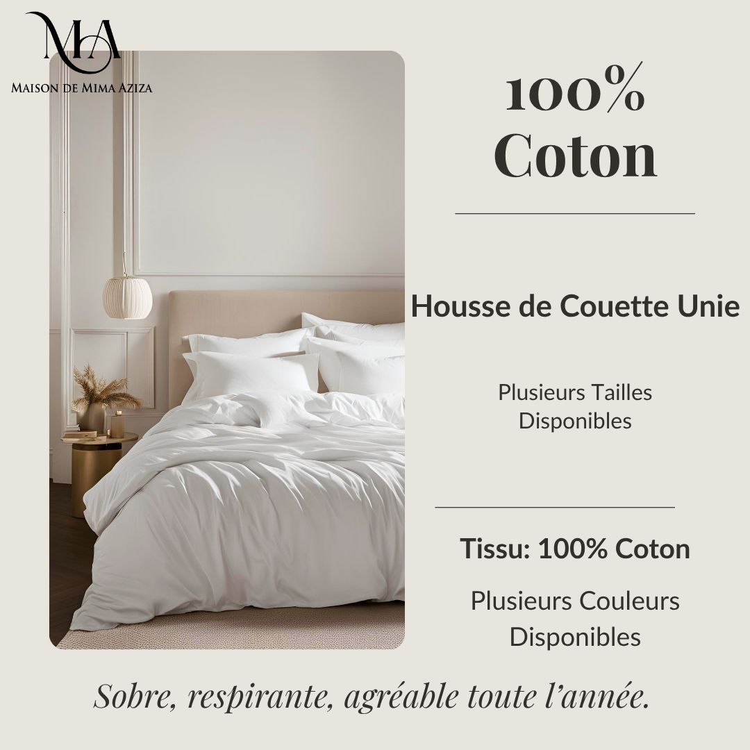 Housse de Couette en Coton