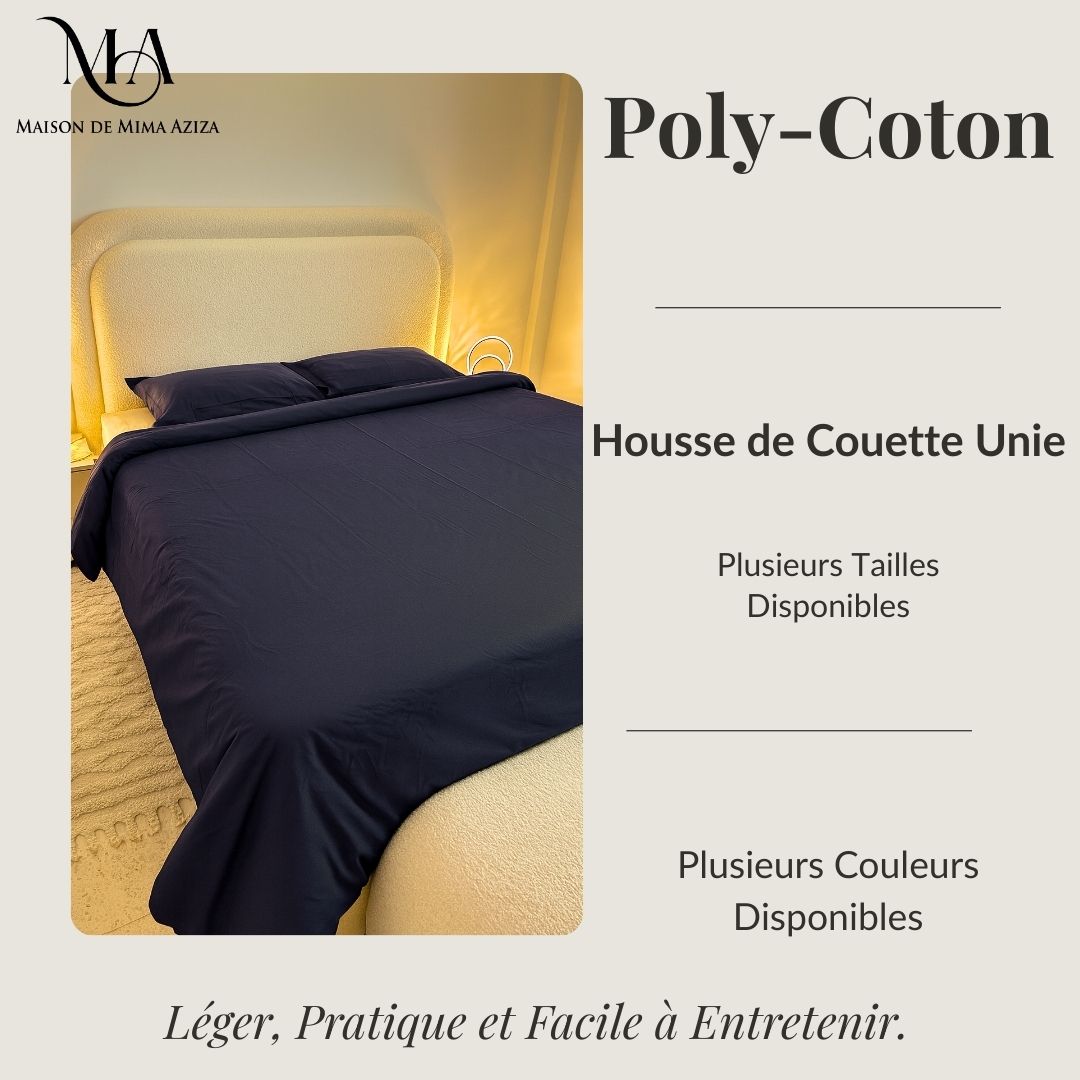 Housse de Couette en Poly-Coton
