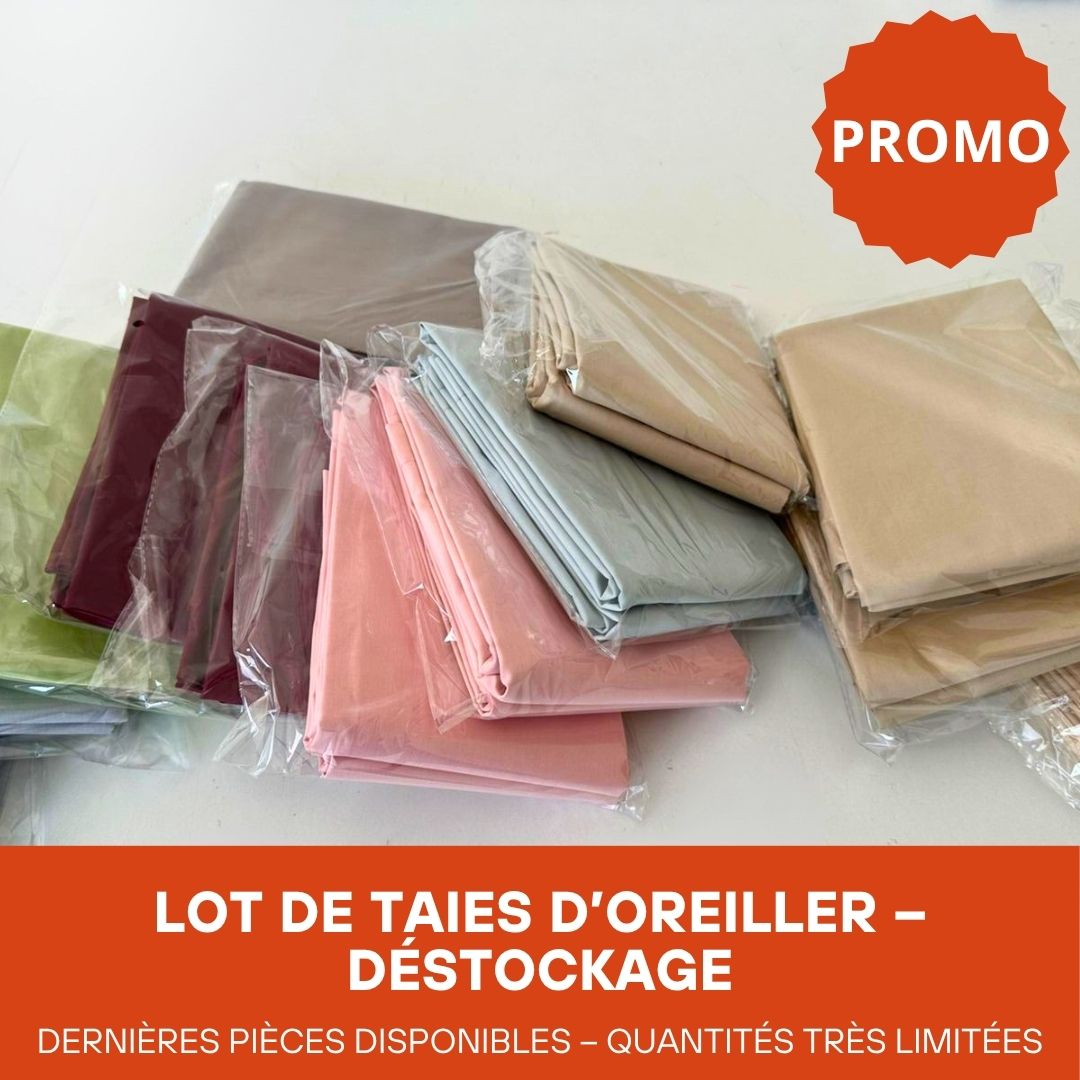 Déstockage - Lots de Taies d'oreiller