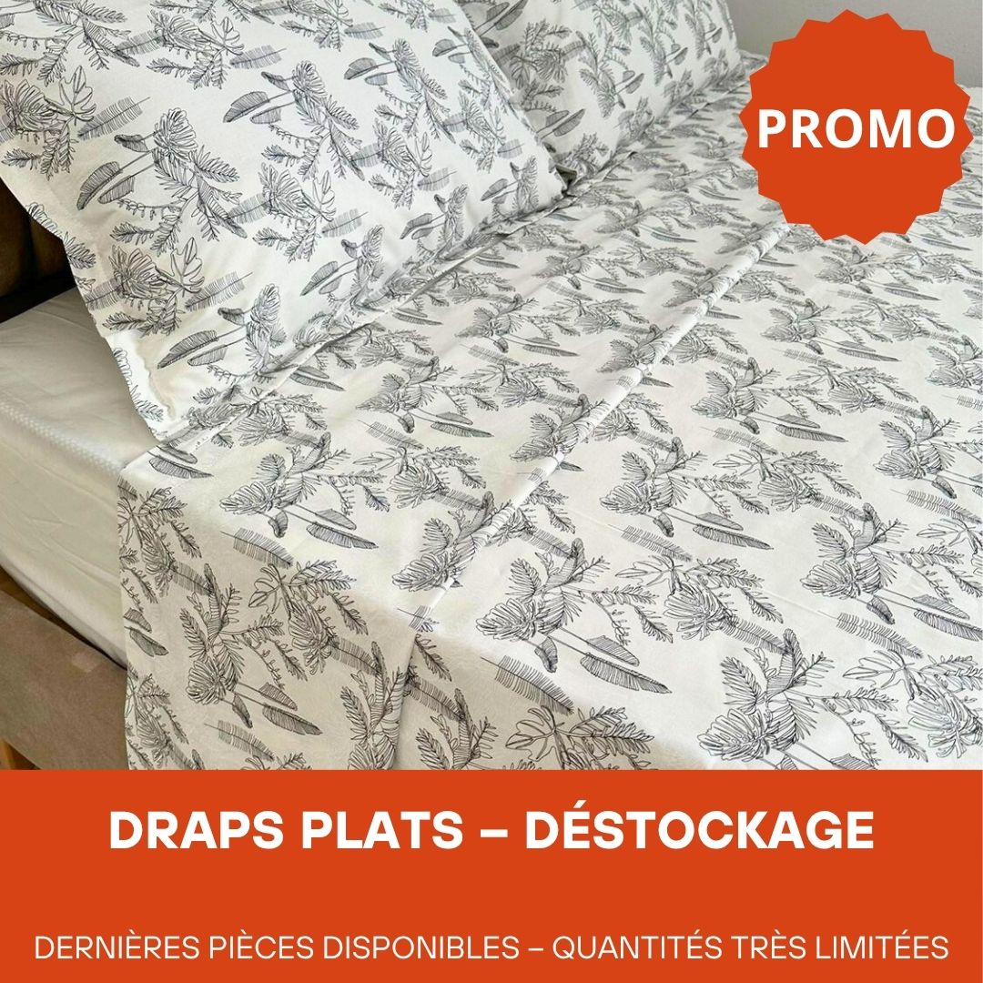 Déstockage - Draps Plats