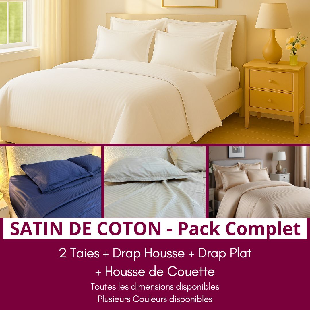 Pack Complet en Satin de Coton
