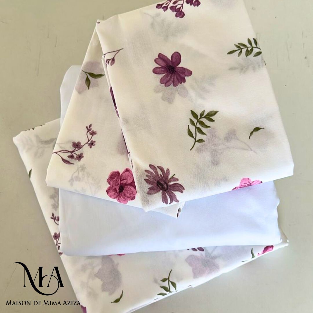 Parure de lit 2 places en Coton – Imprimé L29529
