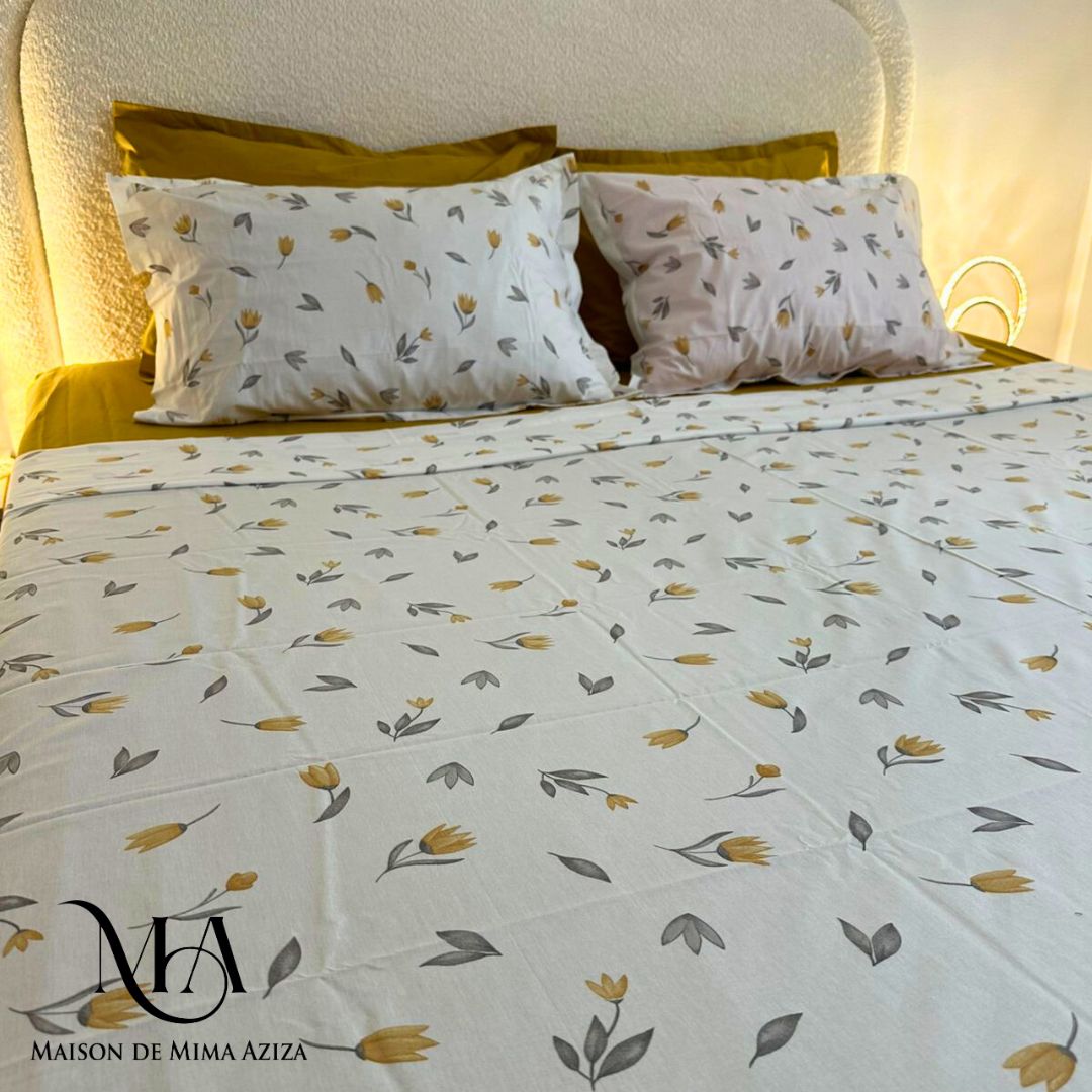 Parure de lit 2 places en Coton – Imprimé J29373