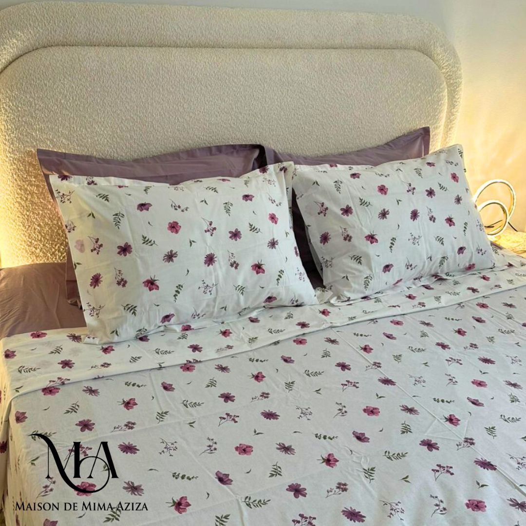 Parure de lit 2 places en Coton – Imprimé L29529
