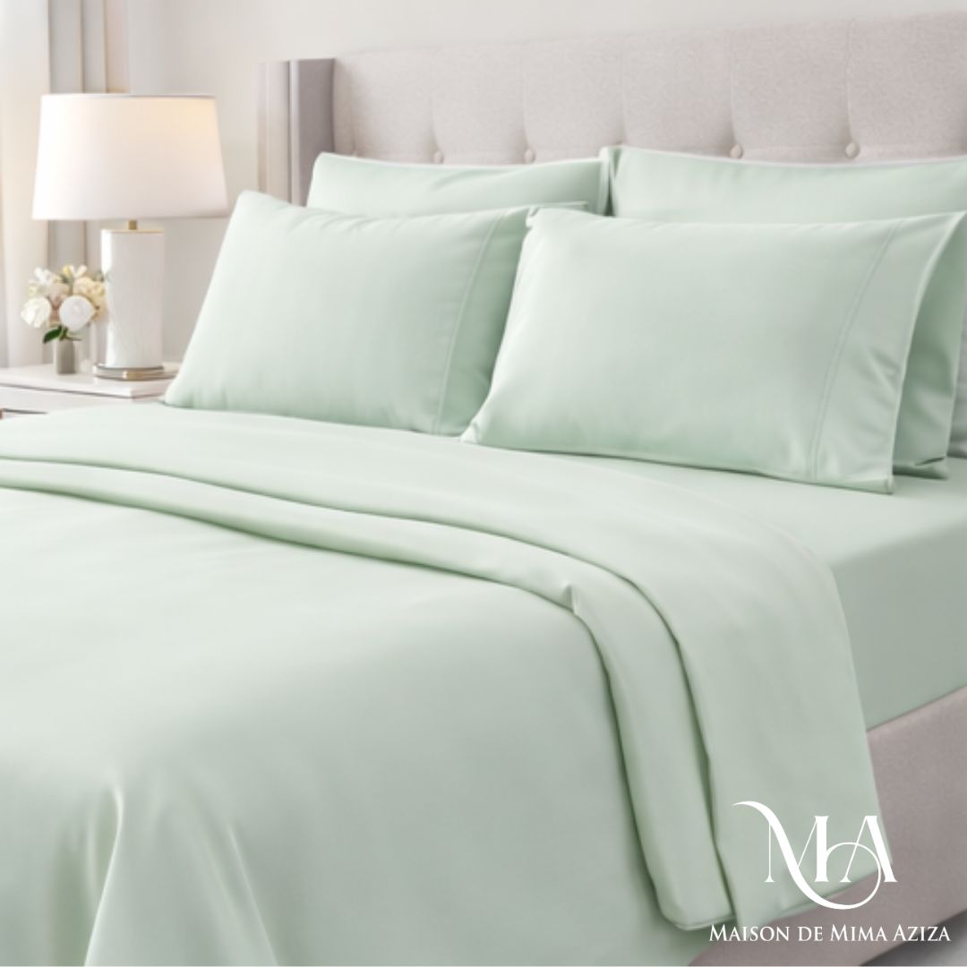 Satin de Coton - Vert Sauge Clair