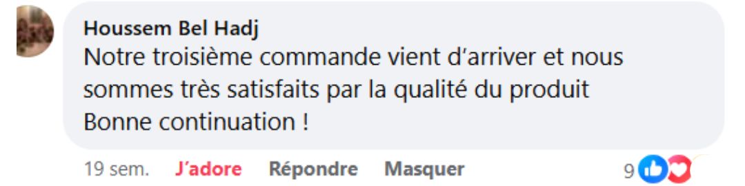 Avis Facebook Maison de Mima Aziza