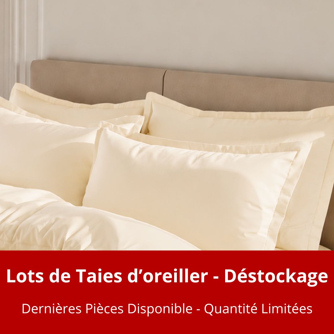 Déstockage - Lots de Taies d'oreiller