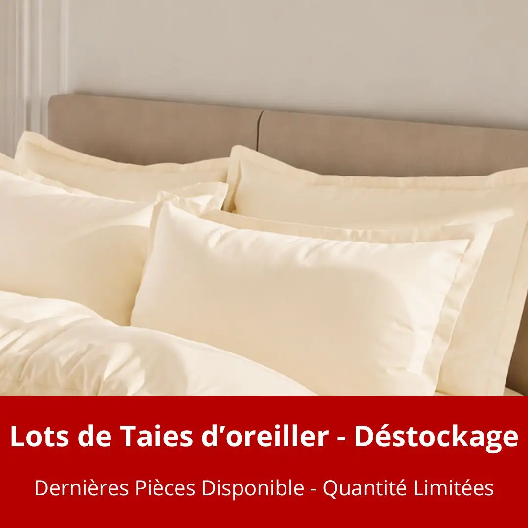 Déstockage - Lots de Taies d'oreiller
